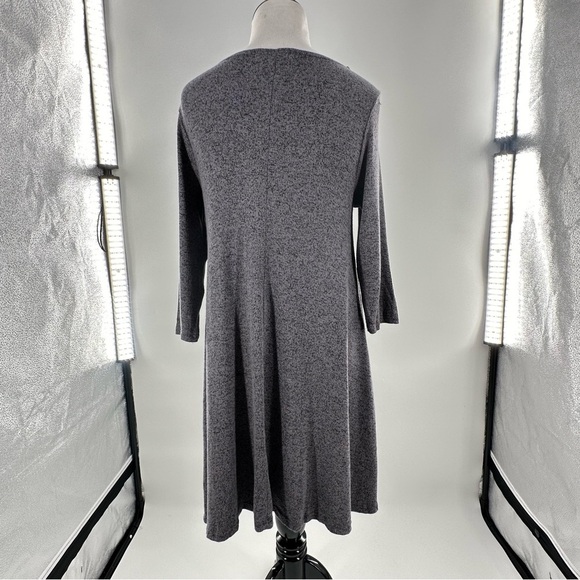 Wilde womens dress size S gray cowl neck 3/4 sleeve knit - Picture 5 of 10
